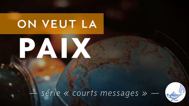 On veut la paix